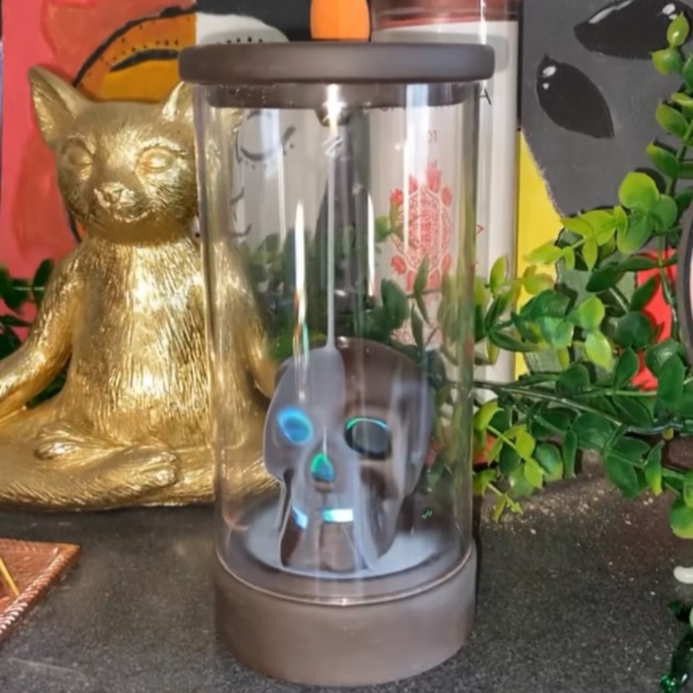 skull backflow cone waterfall